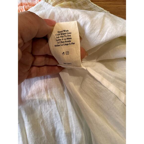 LOVESHACKFANCY Ollie Tiered Floral Checkered Cotton boho Midi Dress size 2 - Picture 12 of 14